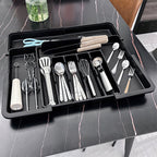 Expandable Cutlery Drawer Organiser with Adjustable Compartments for Kitchen