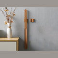 Extra Long Wooden Shoe Horn with Magnetic Wall Holder in Solid Beech