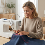 Magnetic Laser Guide Light for Sewing Machines Flexible Gooseneck Stitch Line Projector USB Powered Quilting Seam Guide Crosshair | Line or Dot