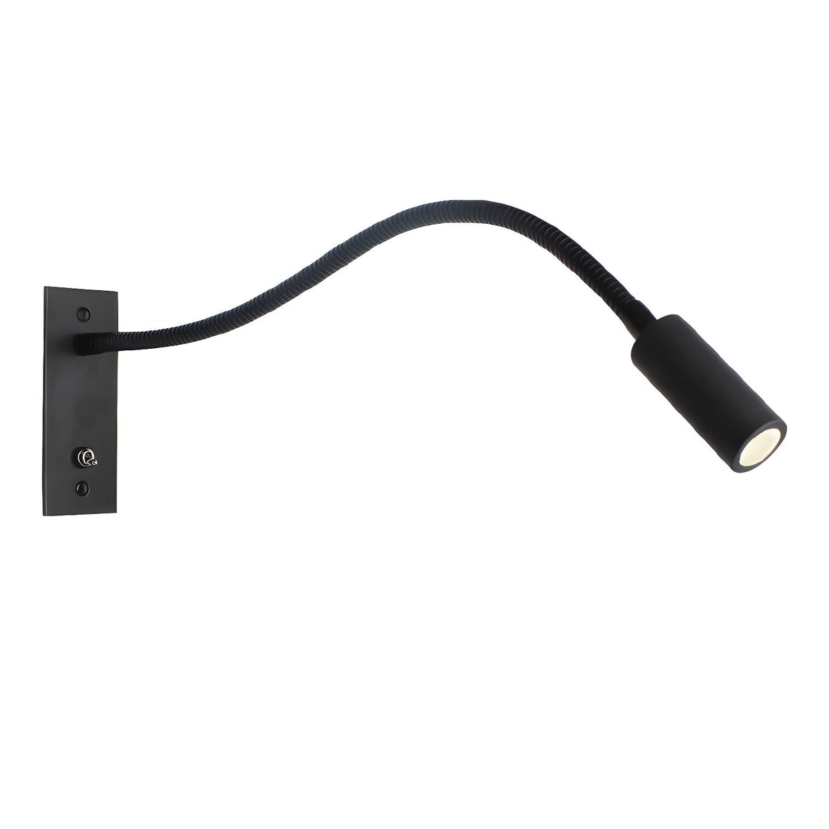 Flexible Gooseneck LED Wall Reading Light with Slim Cylinder Head for Bedside