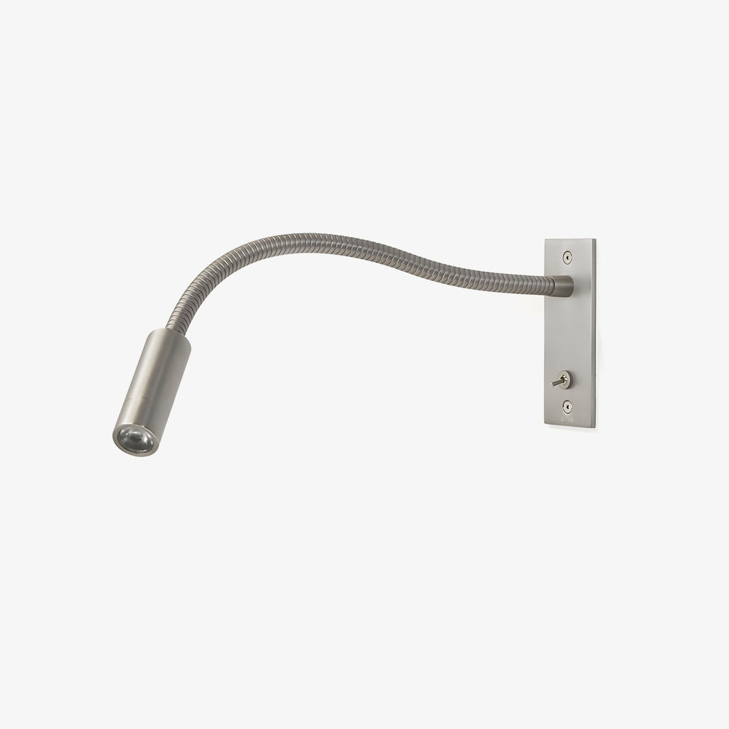 Flexible Gooseneck LED Wall Reading Light with Slim Cylinder Head for Bedside
