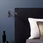 Flexible Gooseneck LED Wall Reading Light with Slim Cylinder Head for Bedside