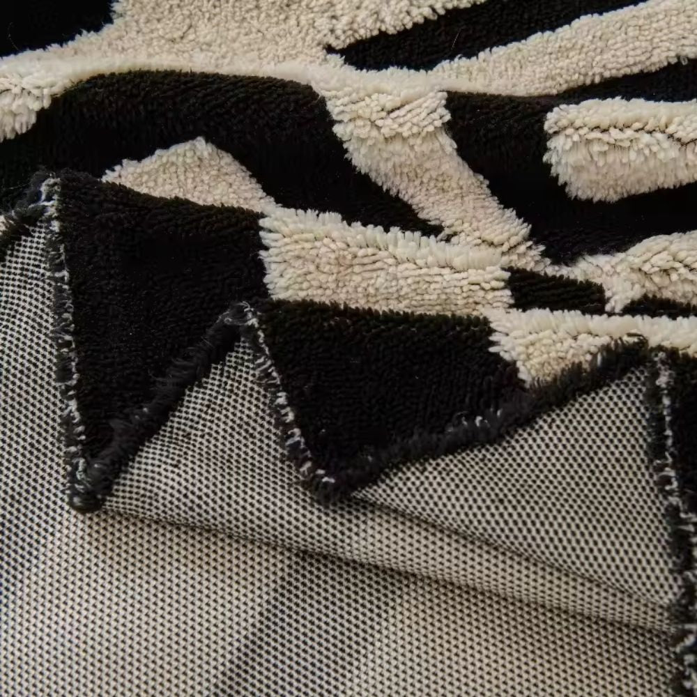 Geometric Jacquard Sofa Cover Throw with Non Slip Backing for Living Room