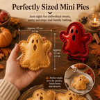 Halloween Hand Pie Mould Hinged Press and Seal Pastry Cutter for Mini Pies