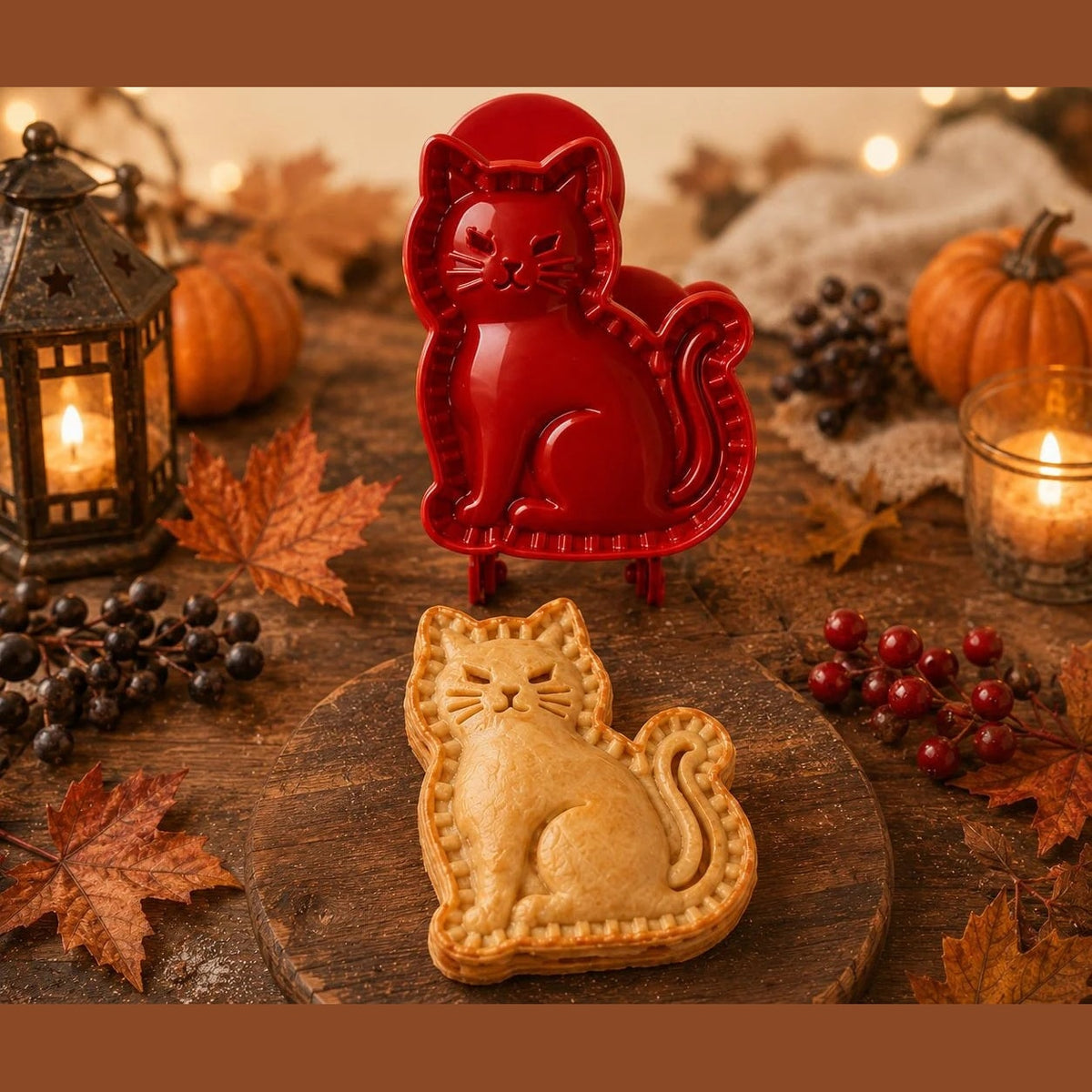 Halloween Hand Pie Mould Hinged Press and Seal Pastry Cutter for Mini Pies
