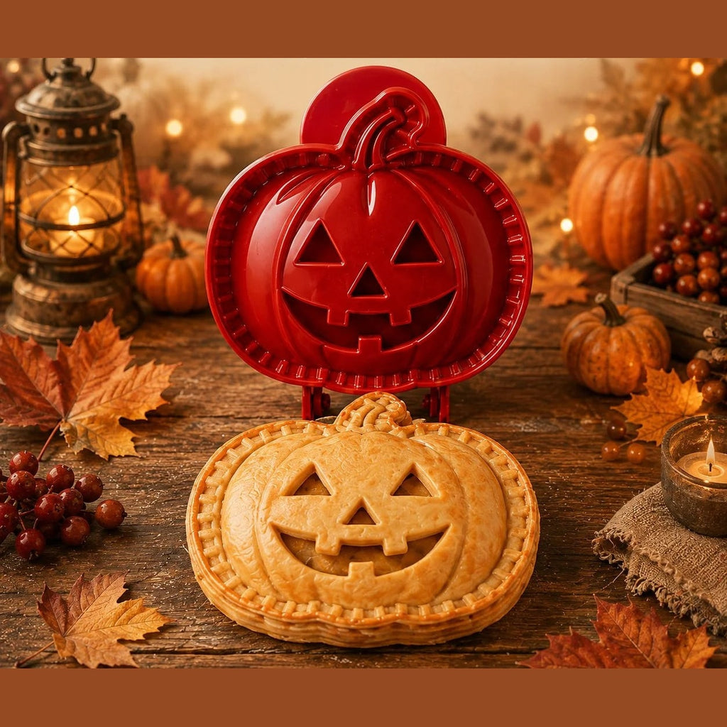 Halloween Hand Pie Mould Hinged Press and Seal Pastry Cutter for Mini Pies