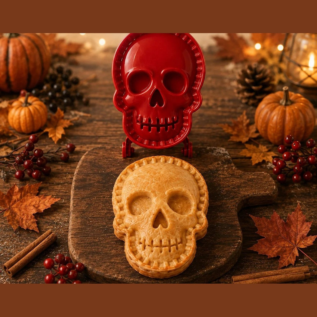 Halloween Hand Pie Mould Hinged Press and Seal Pastry Cutter for Mini Pies