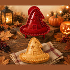 Halloween Hand Pie Mould Hinged Press and Seal Pastry Cutter for Mini Pies