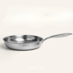Hammered Titanium Frying Pan Uncoated Induction Skillet for Every Hob
