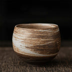 Handmade Stoneware Espresso Cup with Rustic Glaze for Coffee and Tea