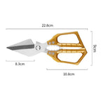 Heavy Duty Kitchen Scissors Stainless Steel Serrated Shears for Meat and Poultry