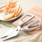 Heavy Duty Kitchen Scissors Stainless Steel Serrated Shears for Meat and Poultry
