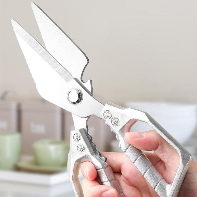 Heavy Duty Kitchen Scissors Stainless Steel Serrated Shears for Meat and Poultry