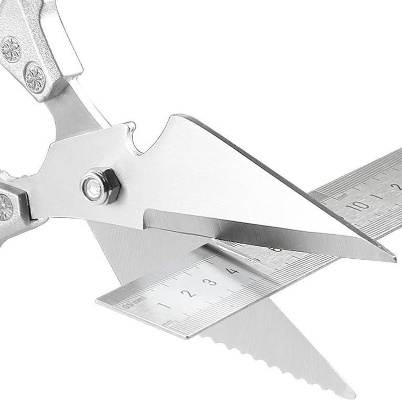 Heavy Duty Kitchen Scissors Stainless Steel Serrated Shears for Meat and Poultry