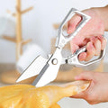 Heavy Duty Kitchen Scissors Stainless Steel Serrated Shears for Meat and Poultry