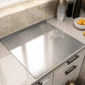 Hygienic Stainless Steel Cutting Board with Raised Lip Edge for Kitchen Worktops