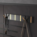 Folding Wall Hook Rack Stainless Steel Coat Hooks Wall Mounted Space Saving Hook Rail with Fold Away Hooks for Hallway | Bathroom and Bedroom