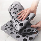 Non-Slip Shower Mat with Drainage Holes Soft Textured Anti-Slip Bath Mat Quick Draining Hygienic Mat for Shower | Bathtub and Wet Room