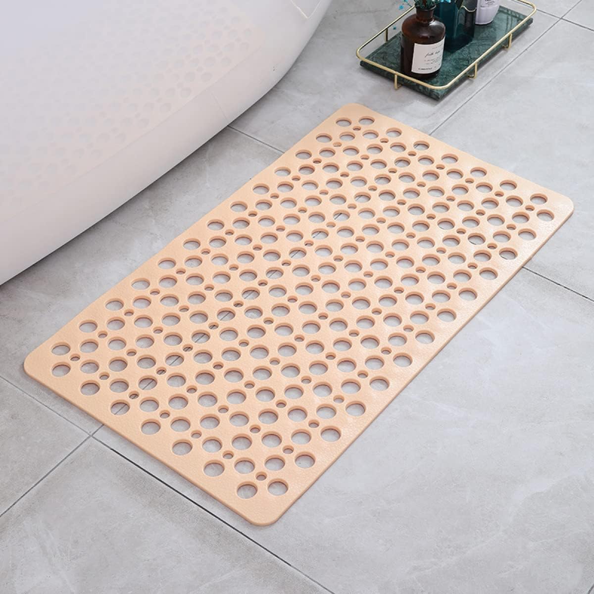 Non Slip Shower Mat with Suction Cups and Drainage Holes Quick Drying Anti Slip Bath Mat for Shower Tray | Bathtub and Wet Room