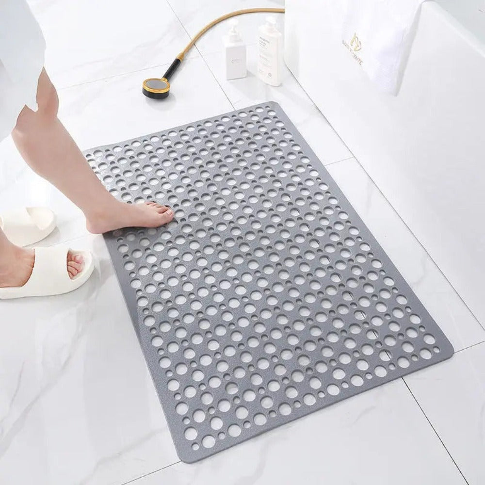 Non Slip Shower Mat with Suction Cups and Drainage Holes Quick Drying Anti Slip Bath Mat for Shower Tray | Bathtub and Wet Room
