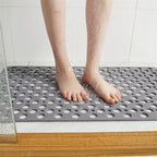 Non Slip Shower Mat with Suction Cups and Drainage Holes Quick Drying Anti Slip Bath Mat for Shower Tray | Bathtub and Wet Room
