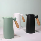 Insulated Thermal Carafe with Wooden Handle | Nordic Coffee and Tea Pot