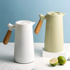 Insulated Thermal Carafe with Wooden Handle | Nordic Coffee and Tea Pot