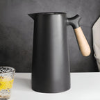 Insulated Thermal Carafe with Wooden Handle | Nordic Coffee and Tea Pot