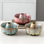 Japanese Matcha Tea Set with Petal Ceramic Bowl and Bamboo Accessories