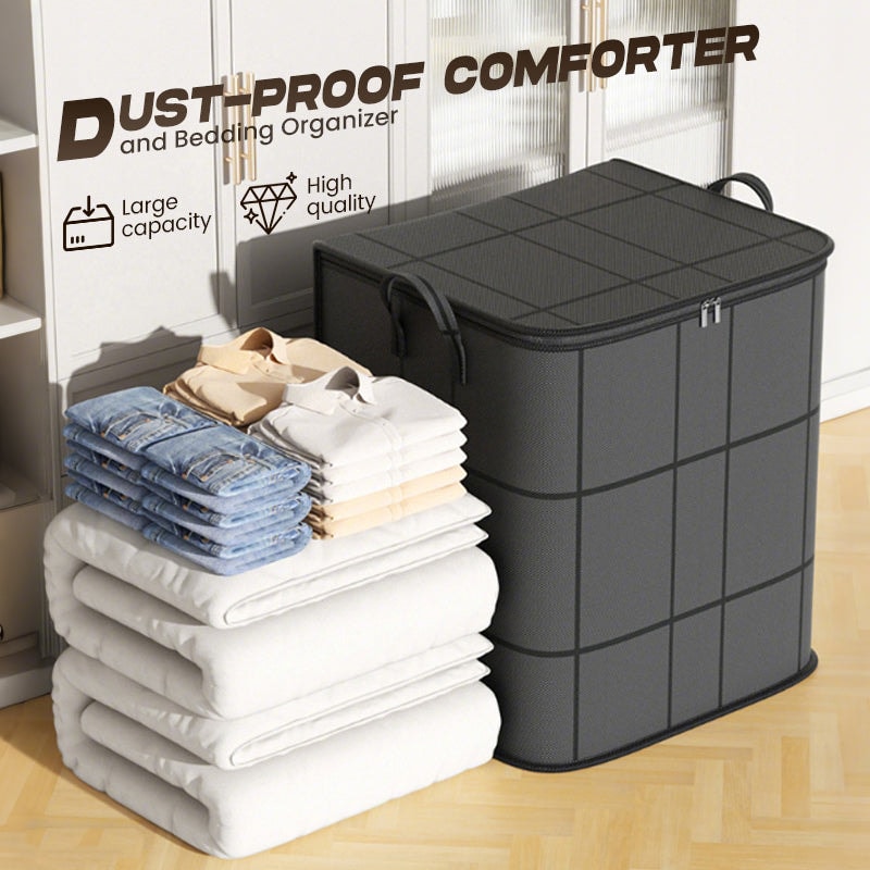 Large Storage Bag Non Woven Zipped Organiser for Bedding Duvets and Clothes