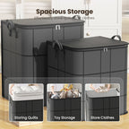 Large Storage Bag Non Woven Zipped Organiser for Bedding Duvets and Clothes
