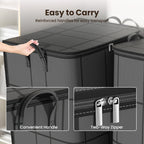 Large Storage Bag Non Woven Zipped Organiser for Bedding Duvets and Clothes