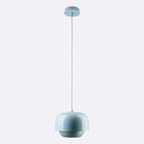 Layered Metal Pendant Light with Glossy Double Shade for Dining Room