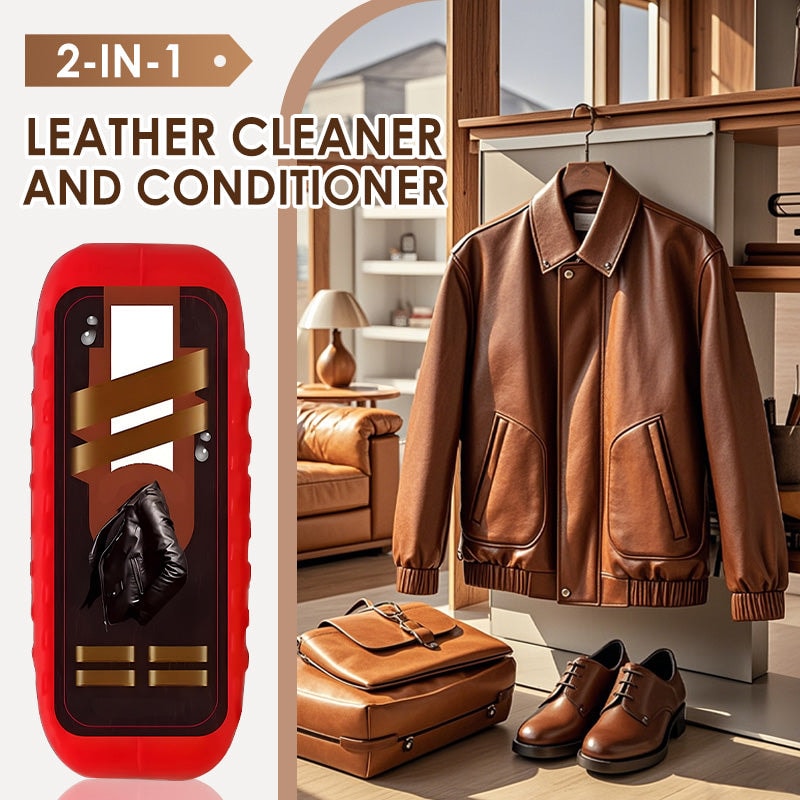 Leather Cleaner and Conditioner Cream for Sofas Jackets Bags and Shoes