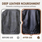 Leather Cleaner and Conditioner Cream for Sofas Jackets Bags and Shoes