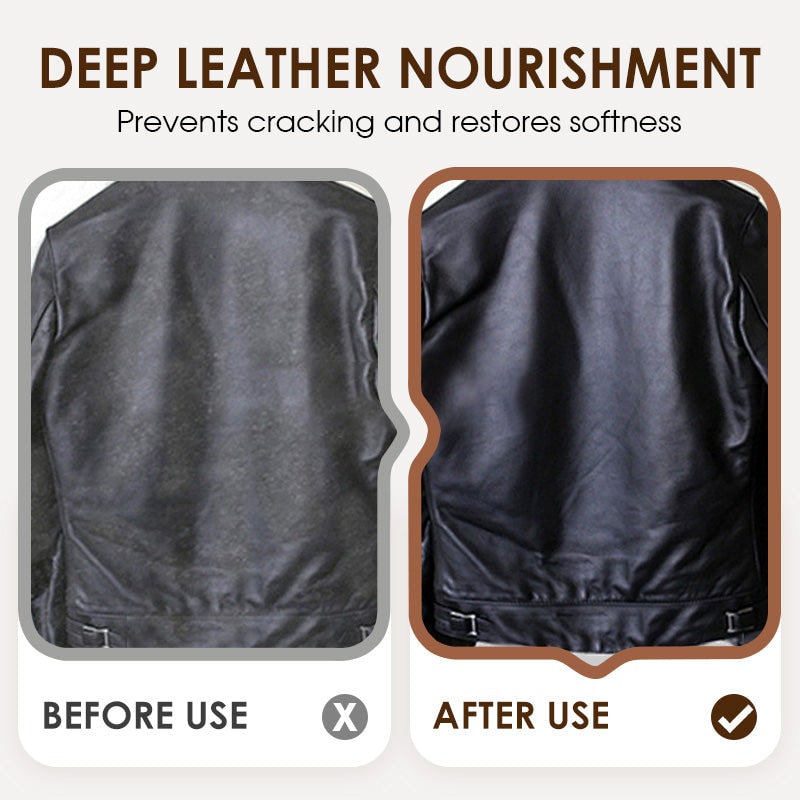 Leather Cleaner and Conditioner Cream for Sofas Jackets Bags and Shoes