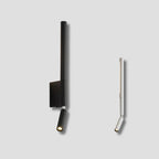 LED Bedside Wall Light with Adjustable Reading Spotlight and Ambient Uplight