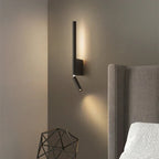 LED Bedside Wall Light with Adjustable Reading Spotlight and Ambient Uplight