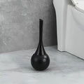 Luxury Freestanding Toilet Brush and Holder Set with Hammered Finish