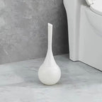 Luxury Freestanding Toilet Brush and Holder Set with Hammered Finish