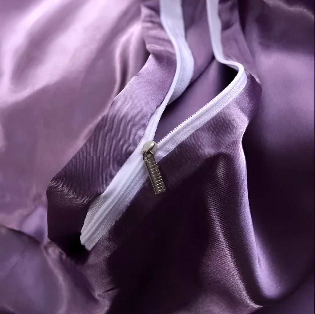 Luxury Silky Satin Bedding Set with Duvet Cover Fitted Sheet and Pillowcases