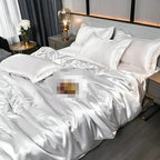 Luxury Silky Satin Duvet Cover Set with Pillowcases for a Smooth Cool Sleep