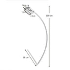 Magnetic Window Cleaner Double Sided Glass Wiper with Curved Extendable Handle