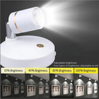 Wireless LED Spotlight Battery Operated Picture Light with Remote Control Dimmable Rotating Accent Light for Artwork | Shelves and Wardrobes