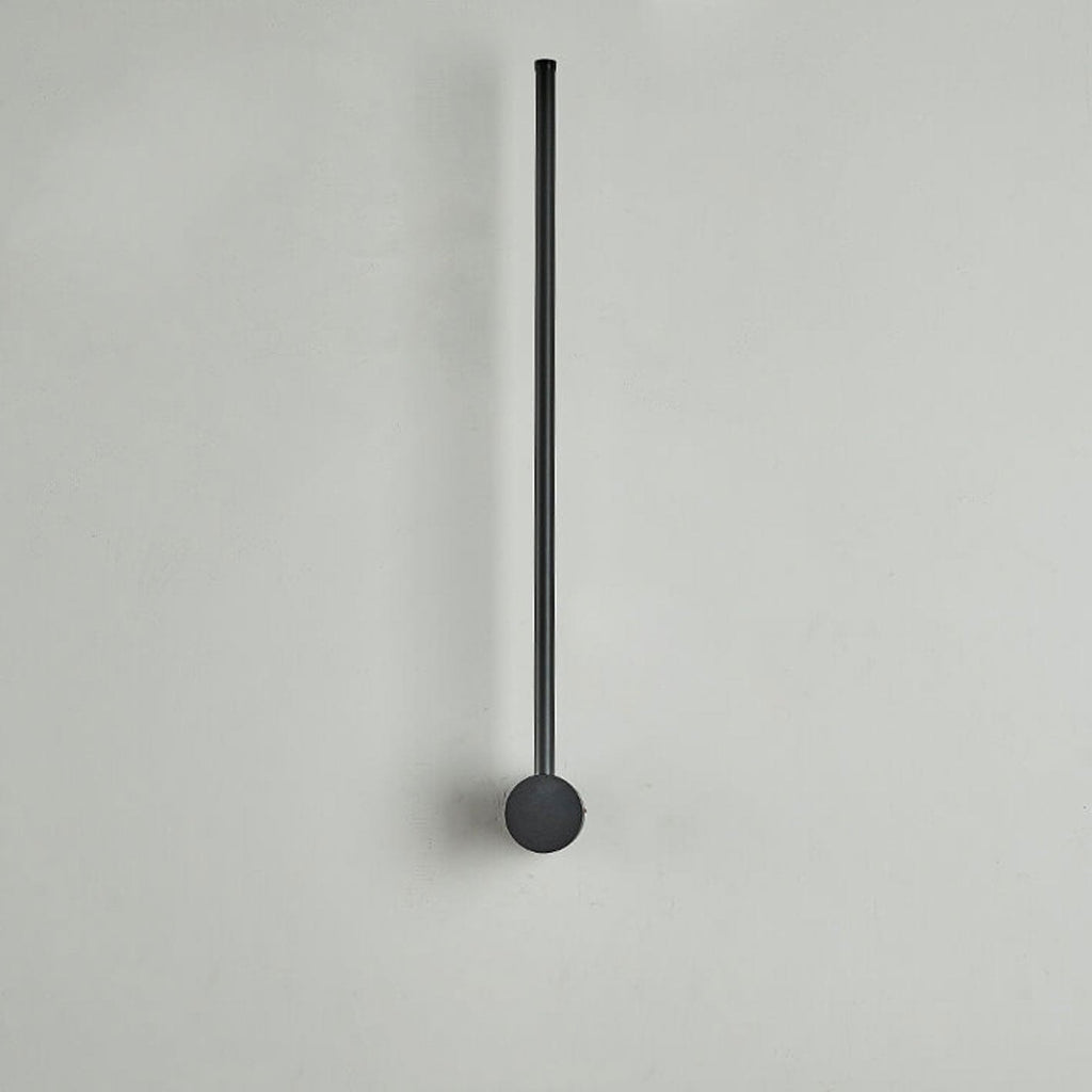 Minimalist LED Linear Wall Light with Rotating Aluminium Rod for Bedroom