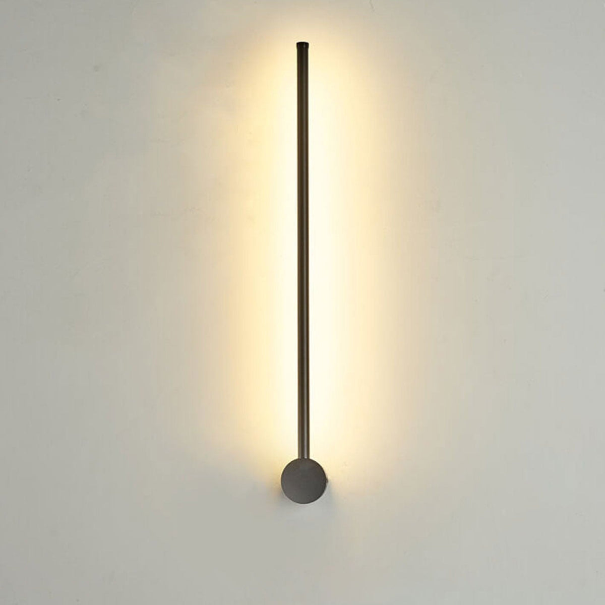 Minimalist LED Linear Wall Light with Rotating Aluminium Rod for Bedroom