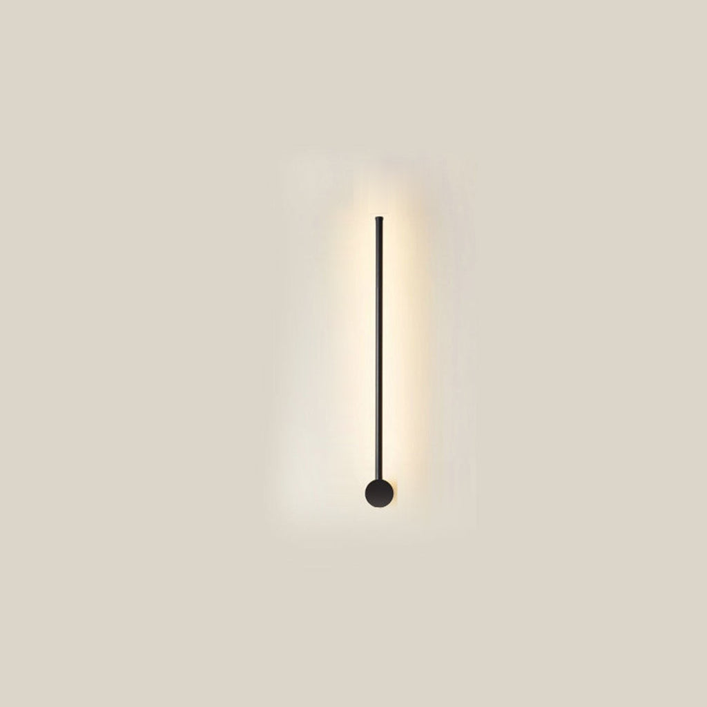 Minimalist LED Linear Wall Light with Rotating Aluminium Rod for Bedroom
