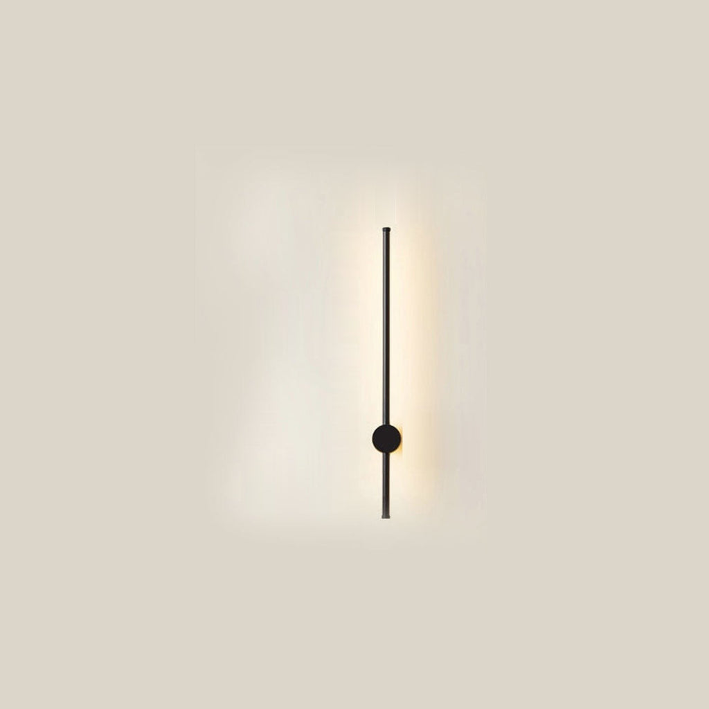 Minimalist LED Linear Wall Light with Rotating Aluminium Rod for Bedroom