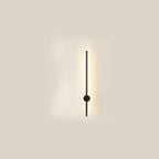 Minimalist LED Linear Wall Light with Rotating Aluminium Rod for Bedroom