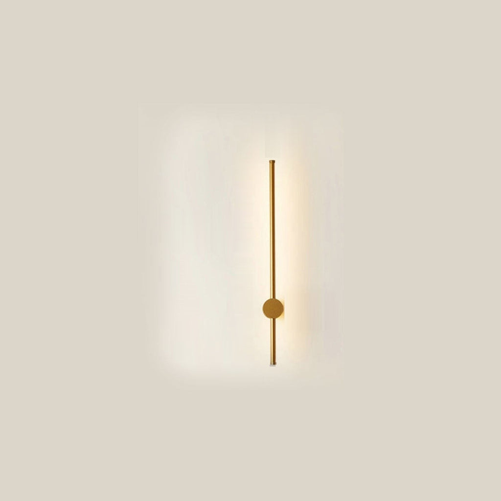 Minimalist LED Linear Wall Light with Rotating Aluminium Rod for Bedroom
